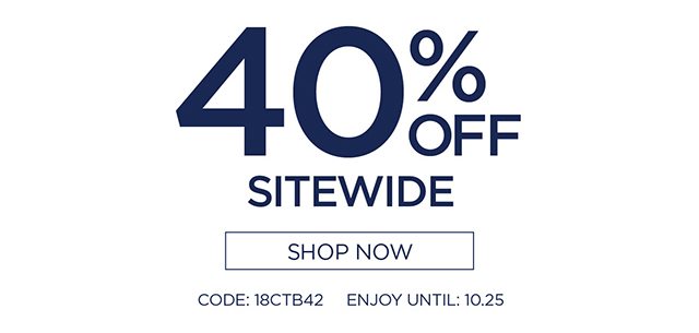 40% Off Sitewide - Shop Now