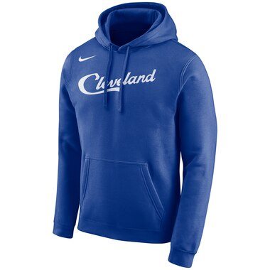 Nike Cleveland Cavaliers Blue City Edition Logo Essential Pullover Hoodie