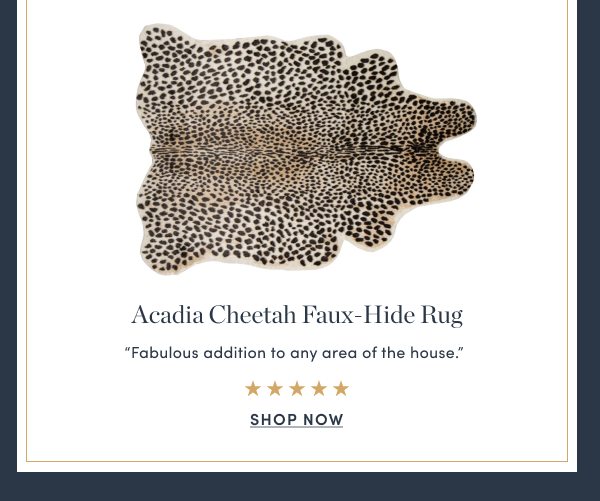 Acadia Cheetach Faux Hide Rug