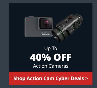 Save Up To 40% Off Action Cameras
