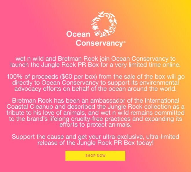 Bretman Rock x wet n wild Ocean Conservancy Partnership