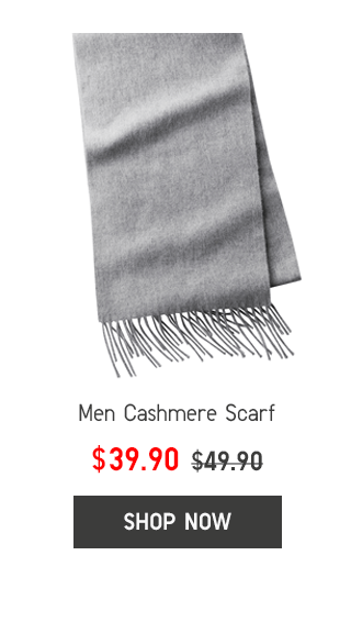 MEN CASHMERE SCARF $39.90 - SHOP NOW