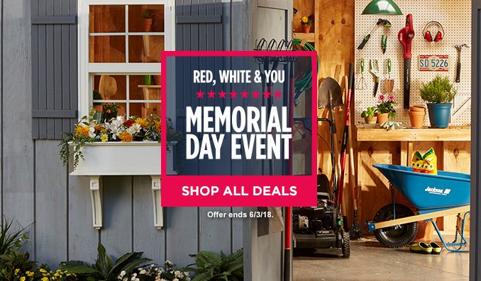 RED, WHITE & YOU MEMORIAL DAY EVENT | SHOP ALL DEALS | Offer ends 6/3/18.