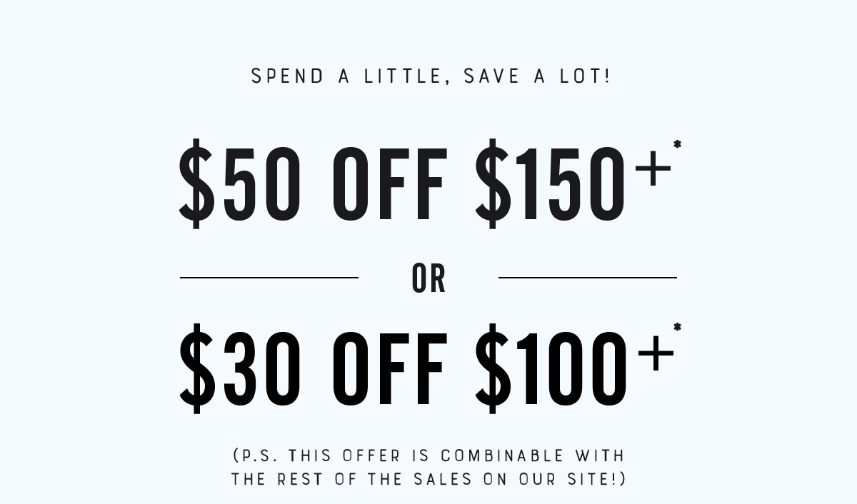 Spend a little, save a lot!