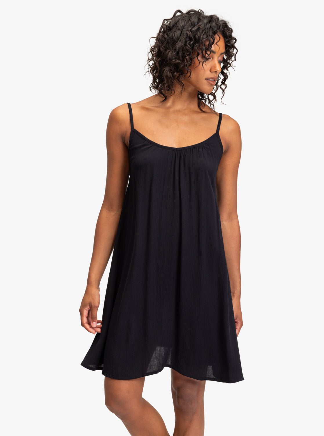 Image of Spring Adventure Solid Dress - Anthracite