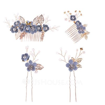 Ladies Charming Alloy/Resin Hairpins/Combs & Barrettes With ...