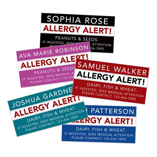 Image of Bold Allergy Labels