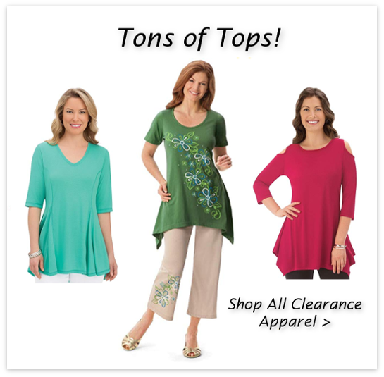 New apparel items added to clearance, !