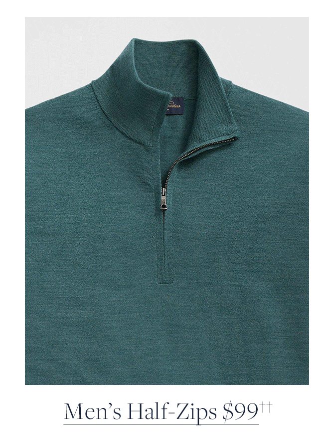 Men's Half Zips $99