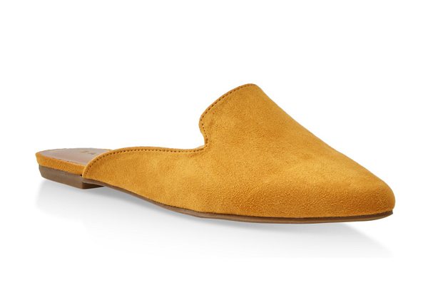 Pointed Toe Flat Mules