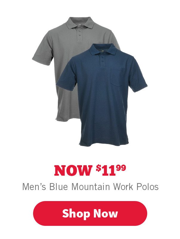 Blue Mountain Work Polos