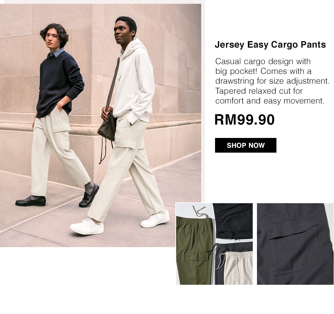 Jersey Easy Cargo Pants