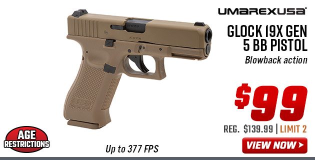 Umarex Glock 19X Gen 5 BB Pistol