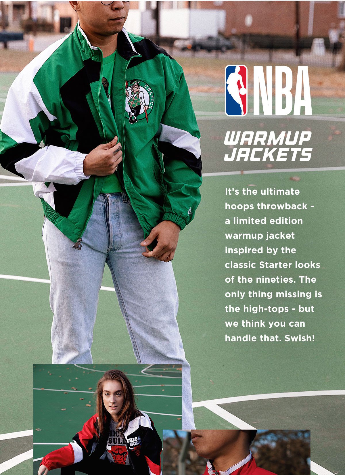 Starter NBA Warmup Jackets  ONLY 150 of each! - HOMAGE Email Archive
