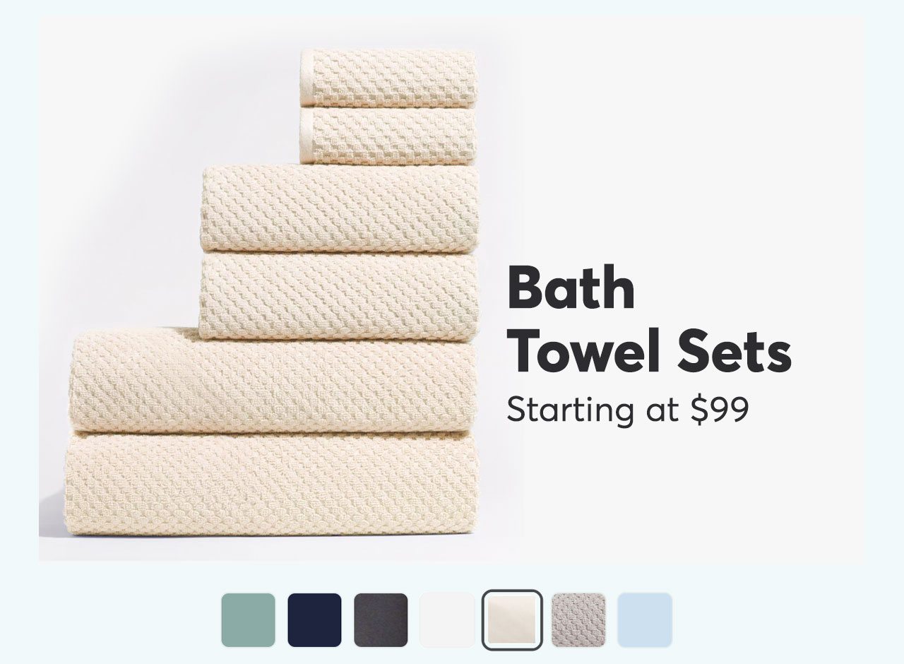 Organic Cotton Towel Sets starting at $99