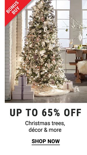 Bonus Buy - Up to 65% off Christmas trees, decor & more. Shop Now.