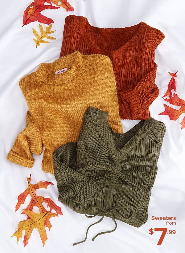 Shop Sweaters from $7.99