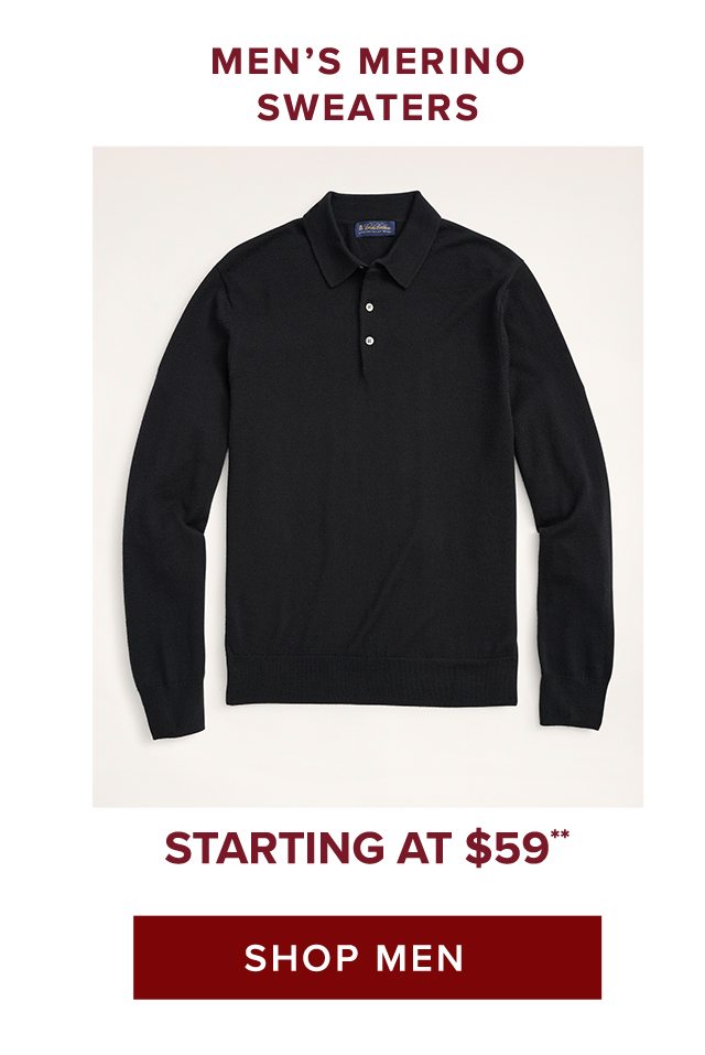 Men's Merino Sweaters Starting At $59 Shop Men