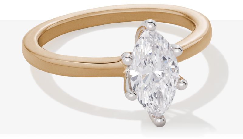 Image showcasing a stunning LCD Diamond Solitaire Ring, part of our 50% OFF• Clearance.