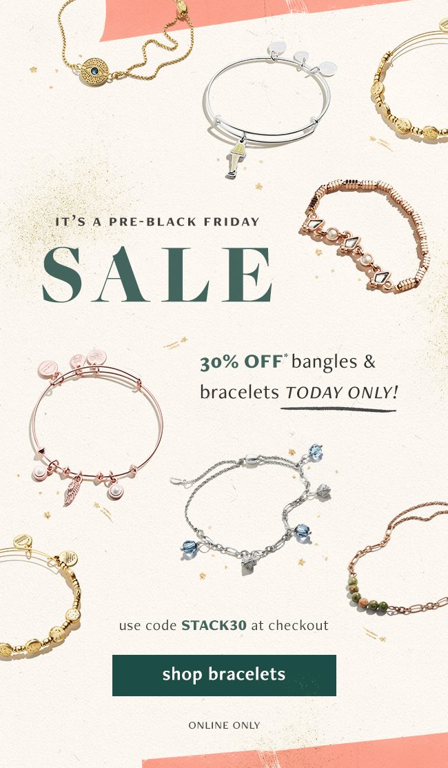 USE CODE: STACK30 for 30% OFF* Bracelets.