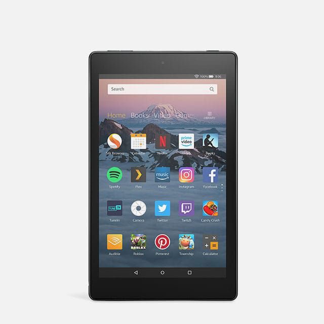 Amazon Fire HD 8 (2018) Tablet with Alexa Hands-Free, Quad-core, Fire OS, 8'' HD