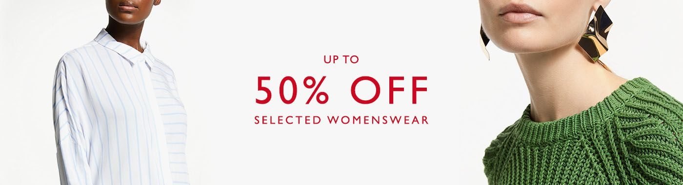 Up to 50% off selected womenswear