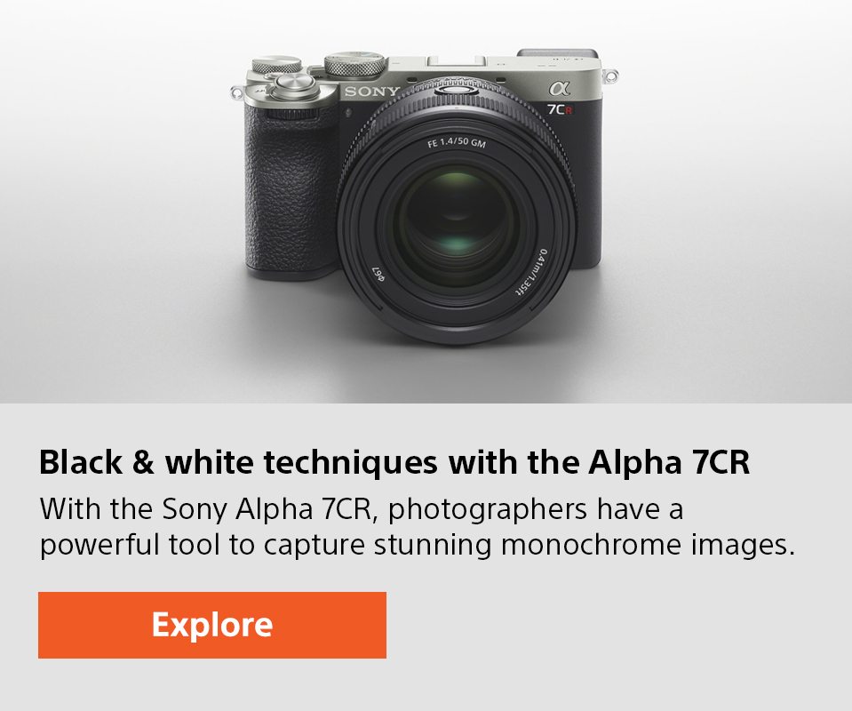 Black & white techniques with the Alpha 7CR | With the Sony Alpha 7CR, photographers have a powerful tool to capture stunning monochrome images. | Explore 