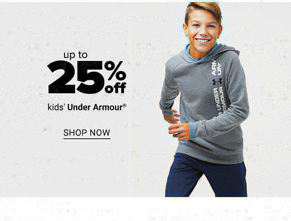 up to 25% off kids under armour - Shop Now