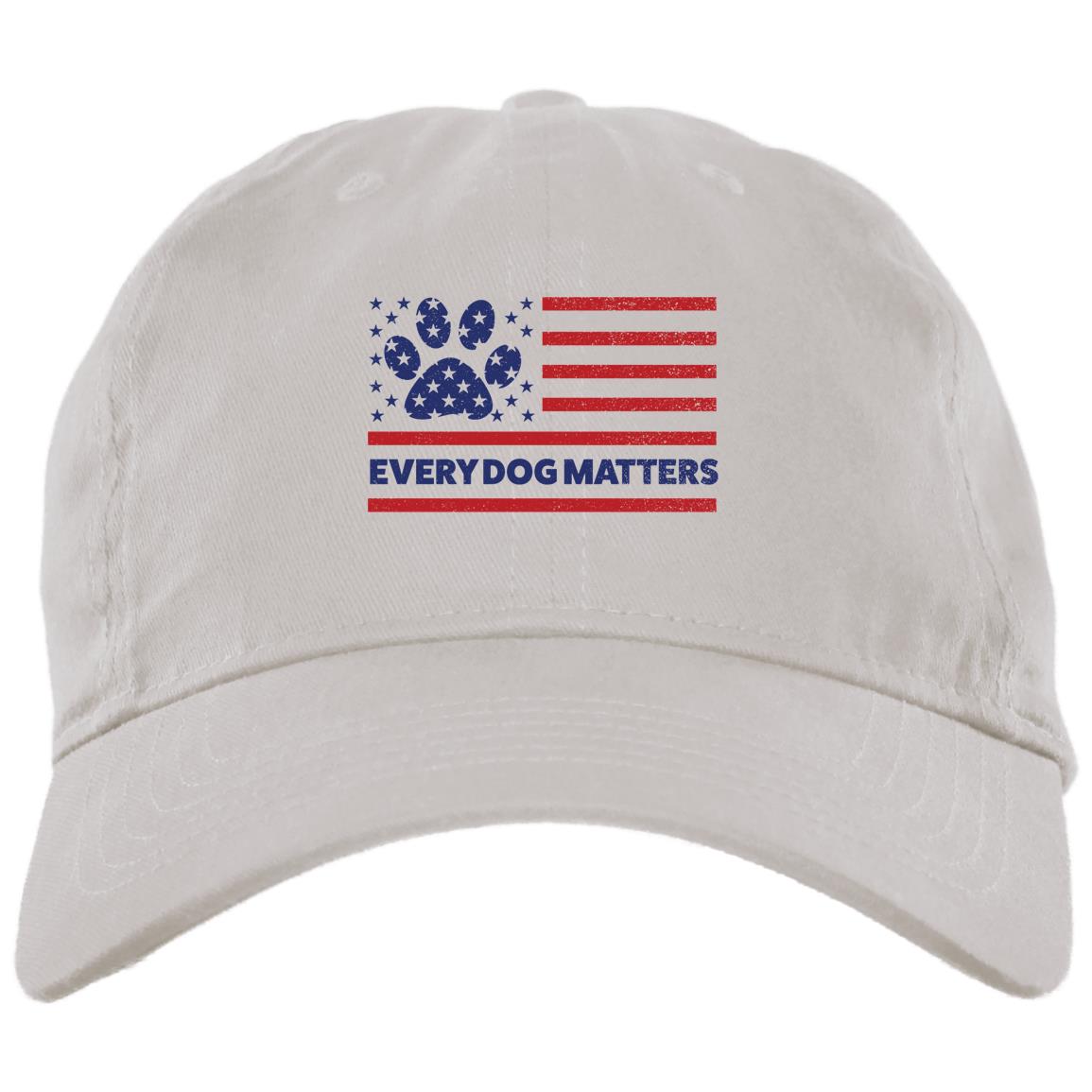 Every Dog Matters Flag White Dog Mom Hat
