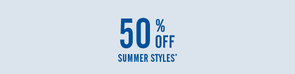 50% off select styles