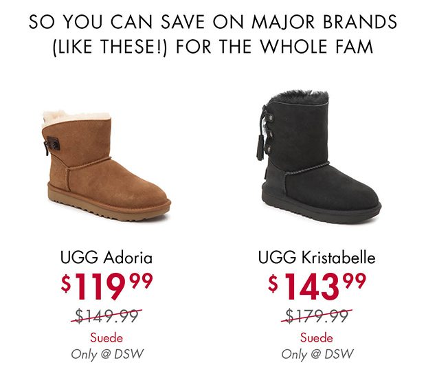 UGG Adoria $119.99|UGG Kristabelle $143.99