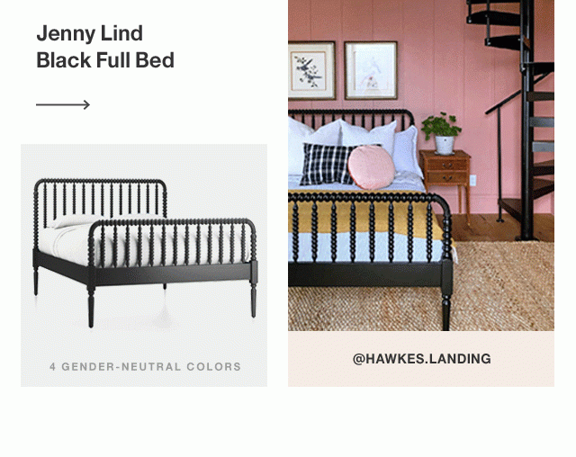 Jenny Lind Black Full Bed
