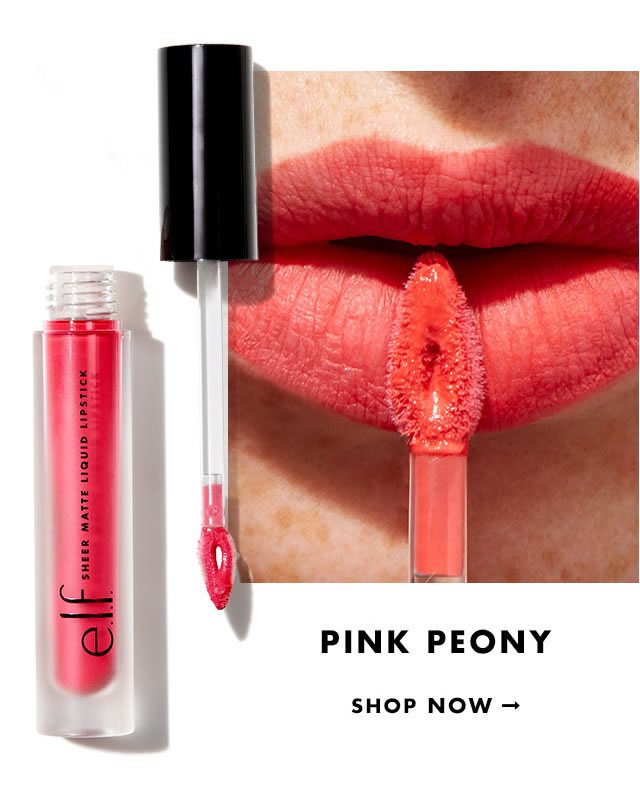 Sheer Matte Liquid Lipstick in Pink Peony. Shop Now