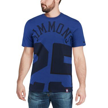 Nike Ben Simmons Philadelphia 76ers Royal Oversized Name & Number T-Shirt