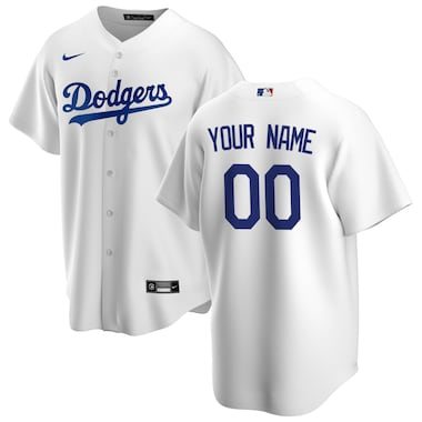 Nike Los Angeles Dodgers White Home 2020 Replica Custom Jersey
