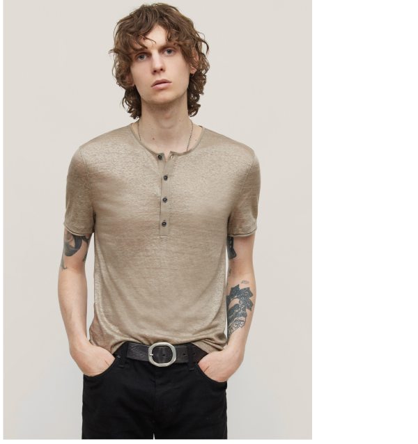 BLEECKER REGULAR FIT PICK STITCH HENLEY