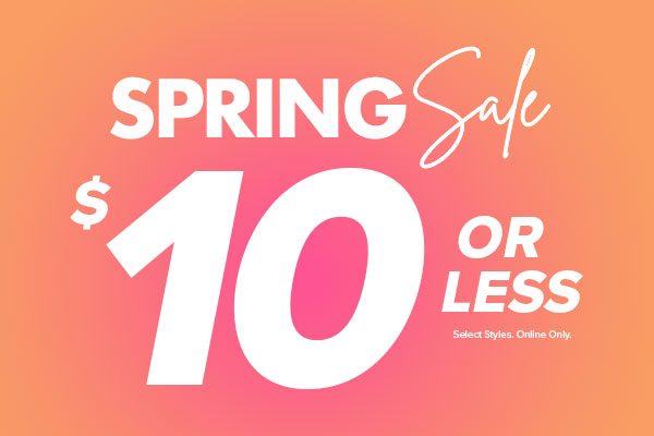 Spring Sale $10 Or Less