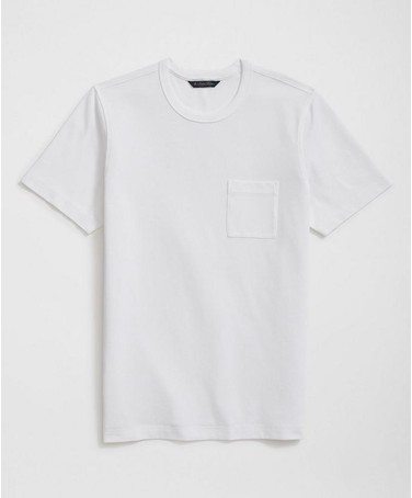 Pique T-Shirt in Garment-Washed Supima® Cotton