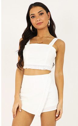 Shop: Replay The Song Two Piece Set In White