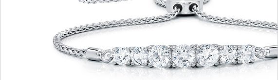 White Sapphire Bolo Bracelet