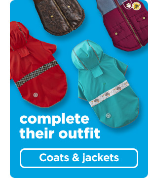 Complete their outfit. Coats & jackets.