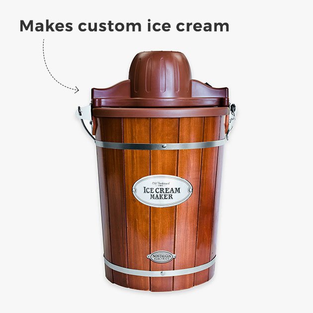 Makes custom ice cream