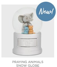 Praying Animals Snow Globe