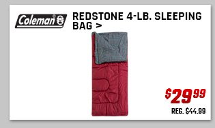 Coleman Redstone 4-lb. Sleeping Bag