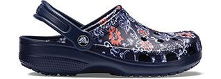 Navy Classic Graphic Clog