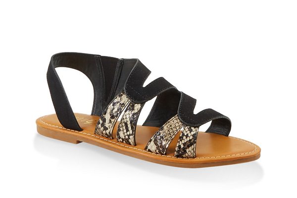 Two Tone Slingback Sandals