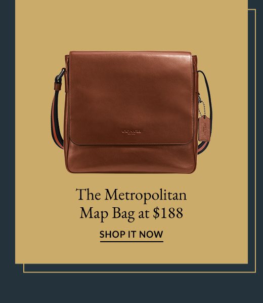 The Metropolitan Map Bag at $188 | SHOP IT NOW