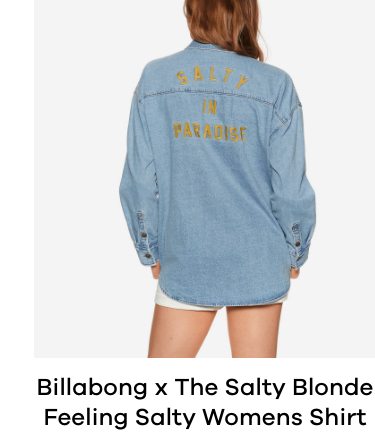 Billabong x The Salty Blonde Feeling Salty Womens Shirt