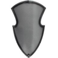 Silver Medieval Knight LARP Shield