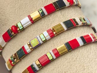 Tila Beads Christmas Bracelets